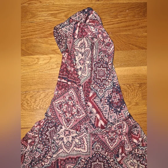 LuLaRoe Red Pink Graphic Hoodie Relaxed Fit - Picture 2 of 3